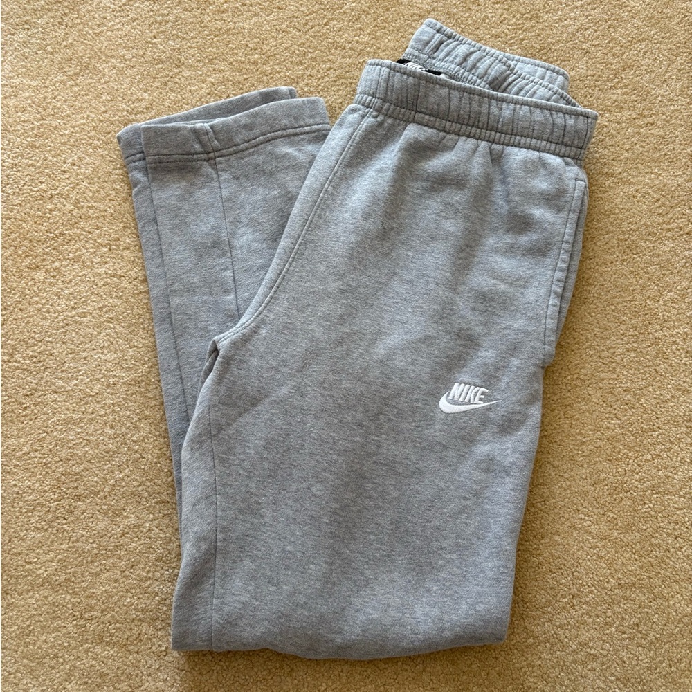 Grey Nike Straight Leg Sweatpants